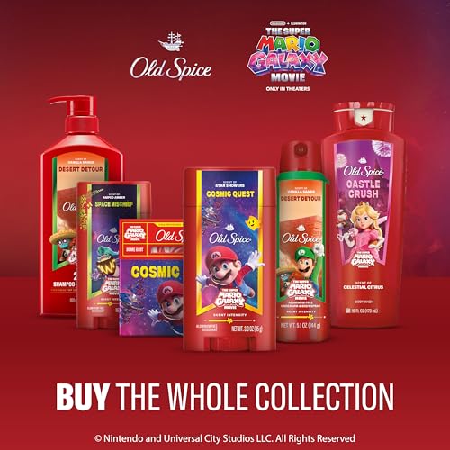 Old Spice Cosmic Quest on a shelf display with other products