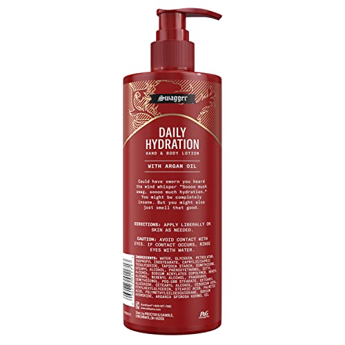 Close-up of lightweight texture and quick absorption from the argan oil blend.
