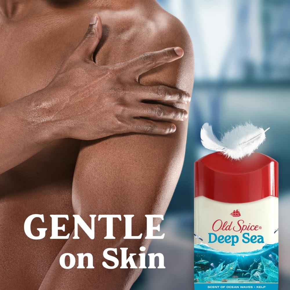 Old Spice Deep Sea fresh scent notes refresh after travel and commutes.