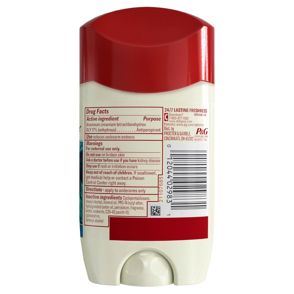 Old Spice Deep Sea under-arm use supports daily protection during activities.