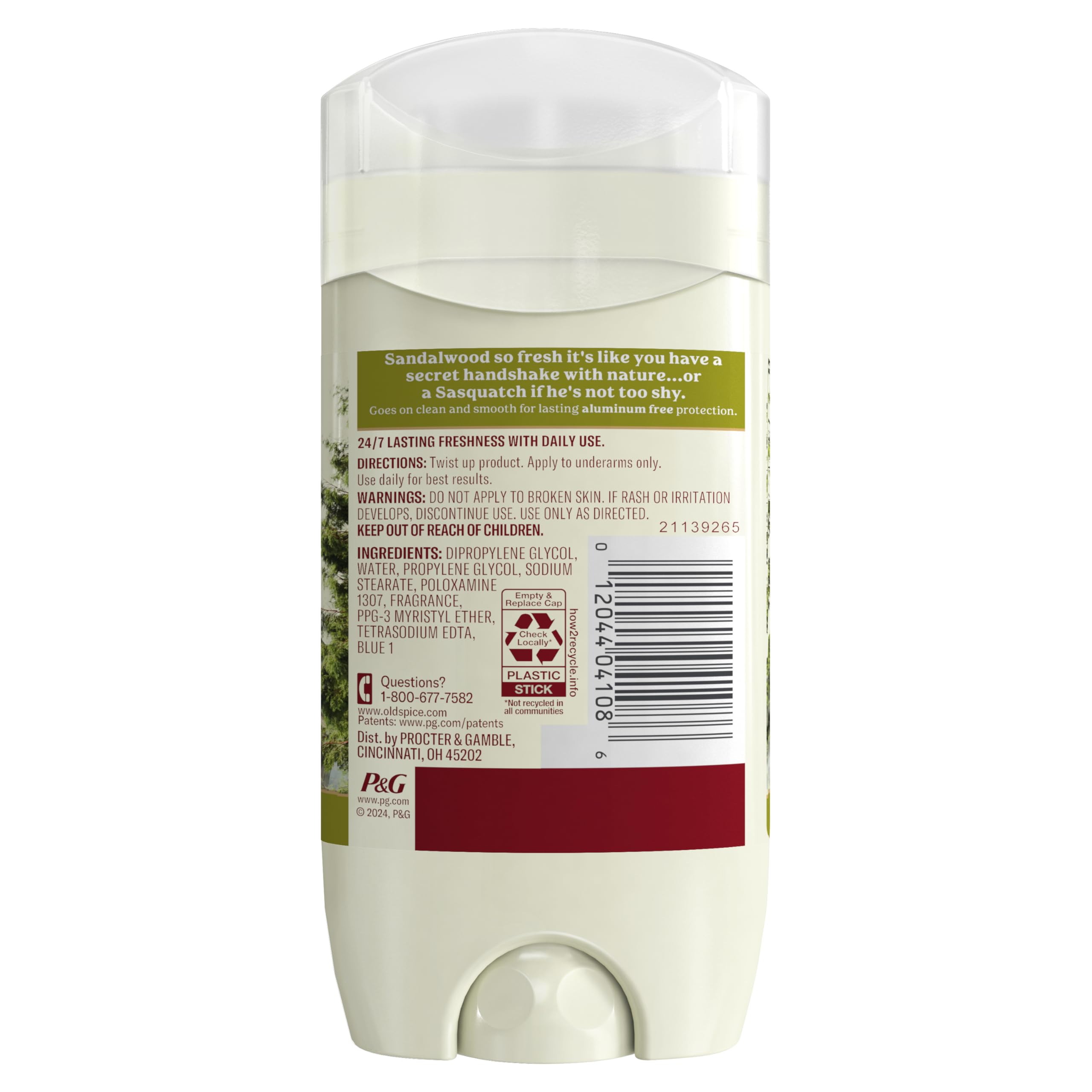 Old Spice deodorant aluminum-free set image for travel-friendly freshness.