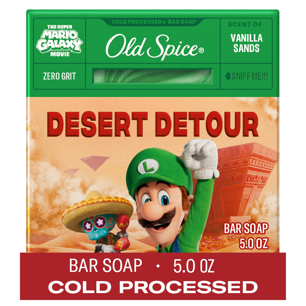 Old Spice Desert Detour bar soap for a refreshing morning wash