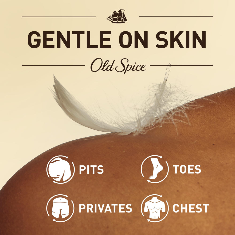 Old Spice Vanilla + Shea, prueba dermatológica para piel sensible.