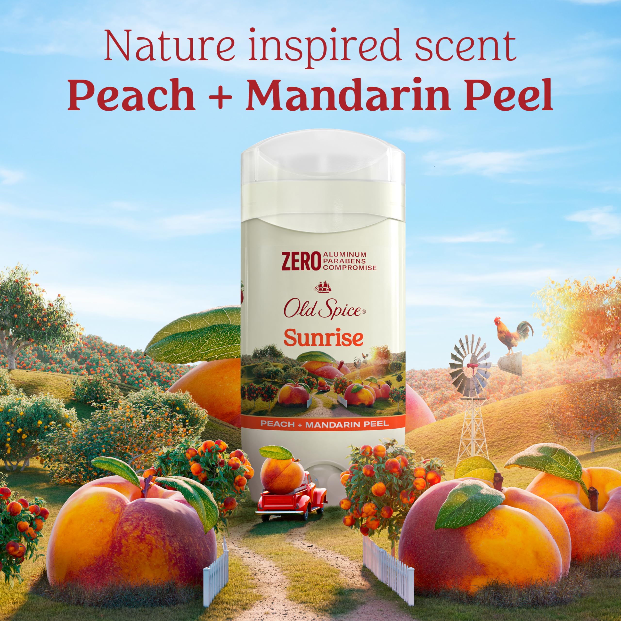 Empaque Old Spice Sunrise revela fragancia masculina lista para salir.