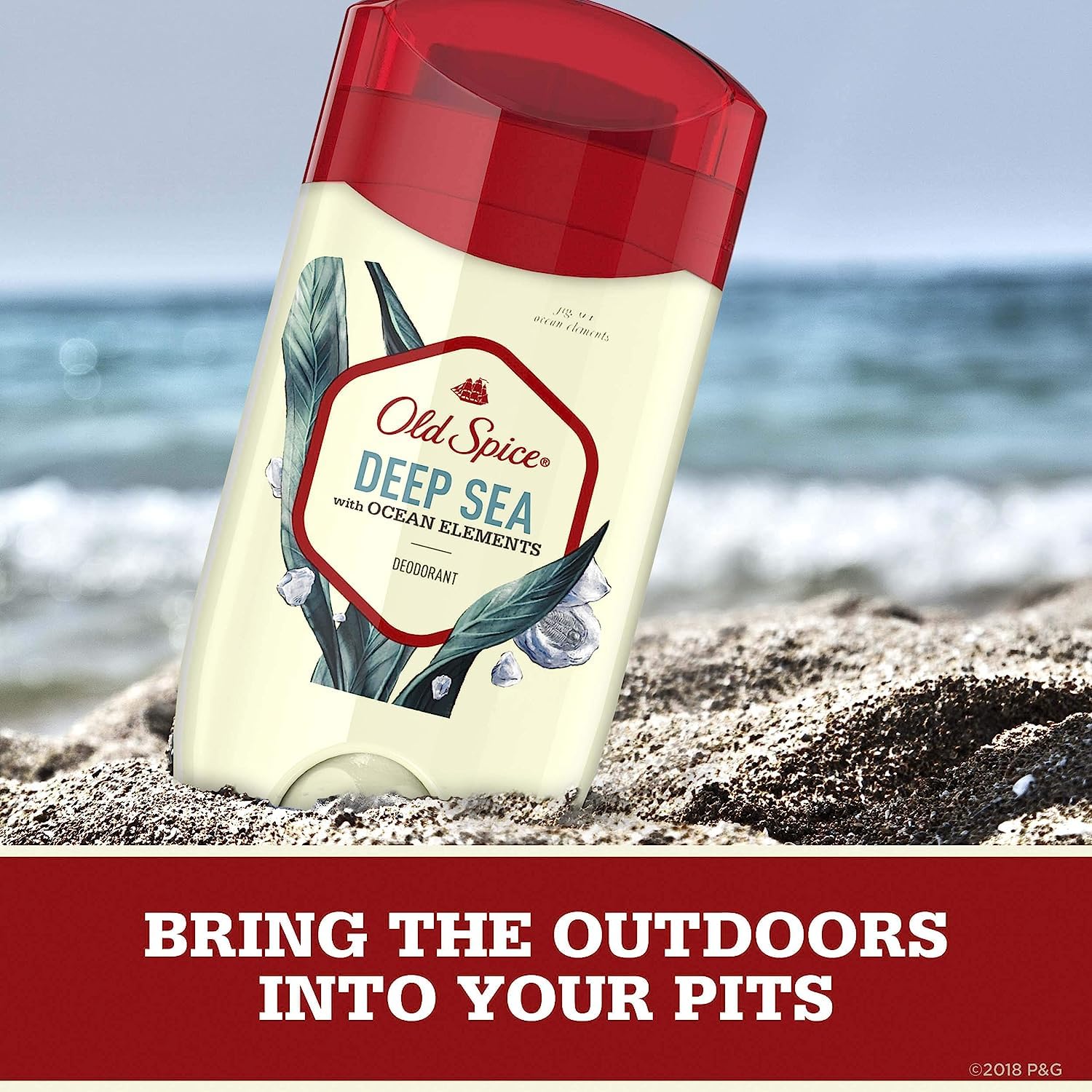 Old Spice desodorante hombre olor natural, sensación fresca.