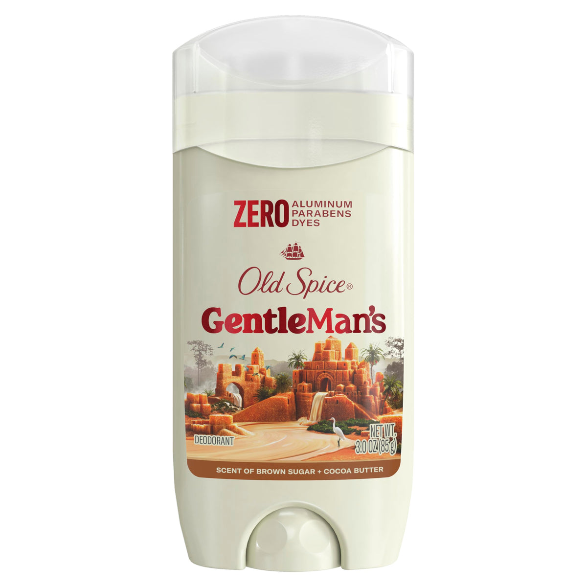 Old Spice desodorante sin aluminio, aplicación diaria para frescura constante.