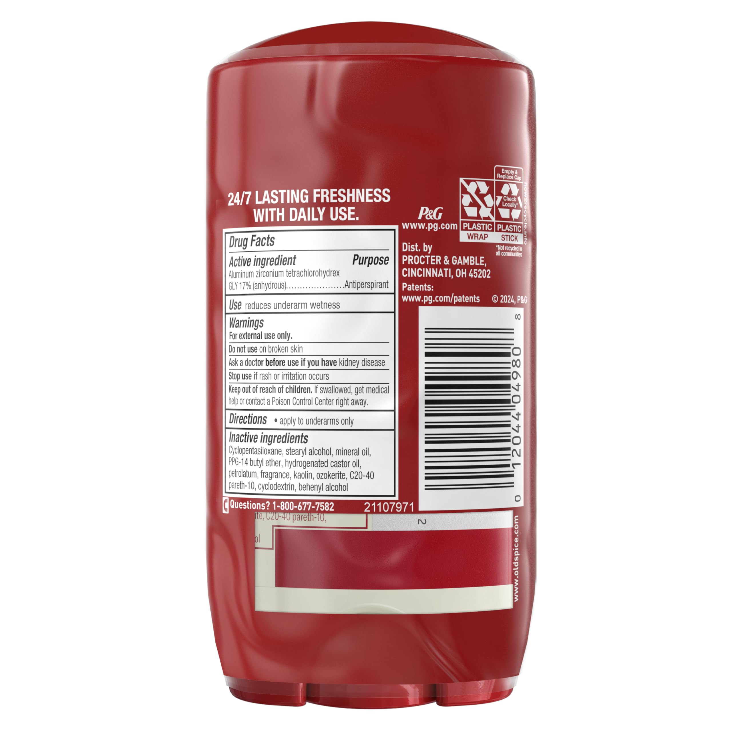 Product on store shelf ready for daily wear with lasting scent.