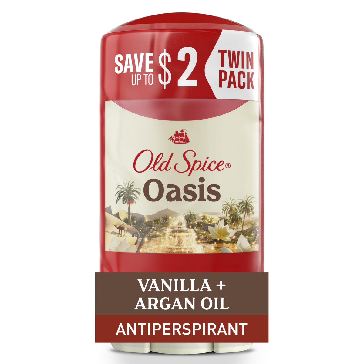 Old Spice Dry Feel desodorante, paquete doble, protección duradera para todo el día.