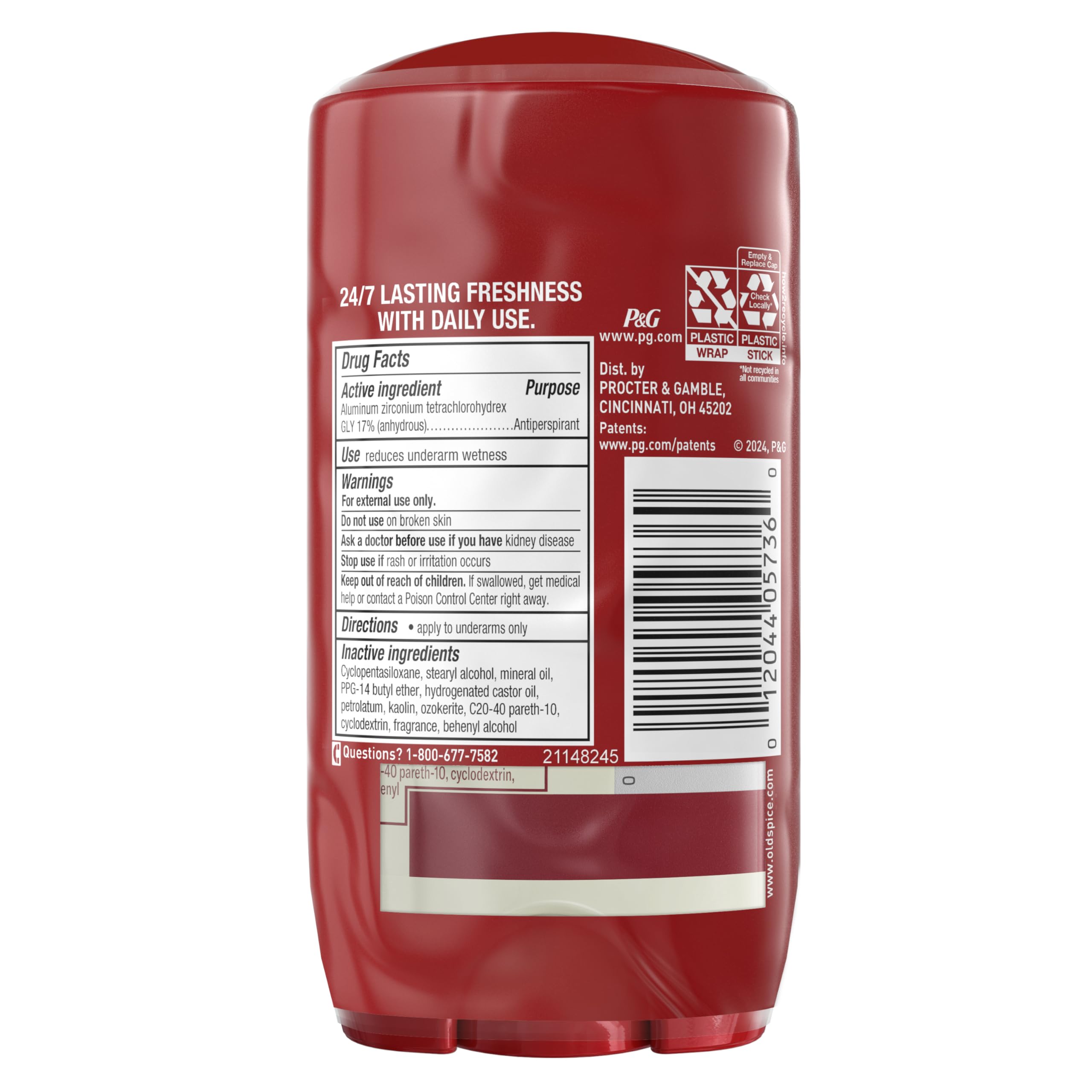Old Spice Dry Feel desodorante, uso diario para aromas duraderos y protección.