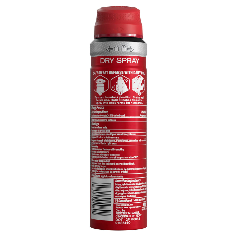 Old Spice Dry Spray combina cedro y limón para sensación fresca