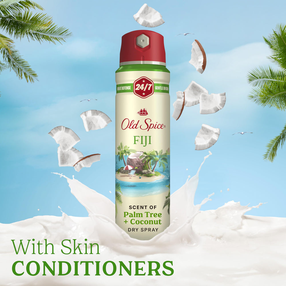 Protección frente a olores con tecnología avanzada de Old Spice Fiji.