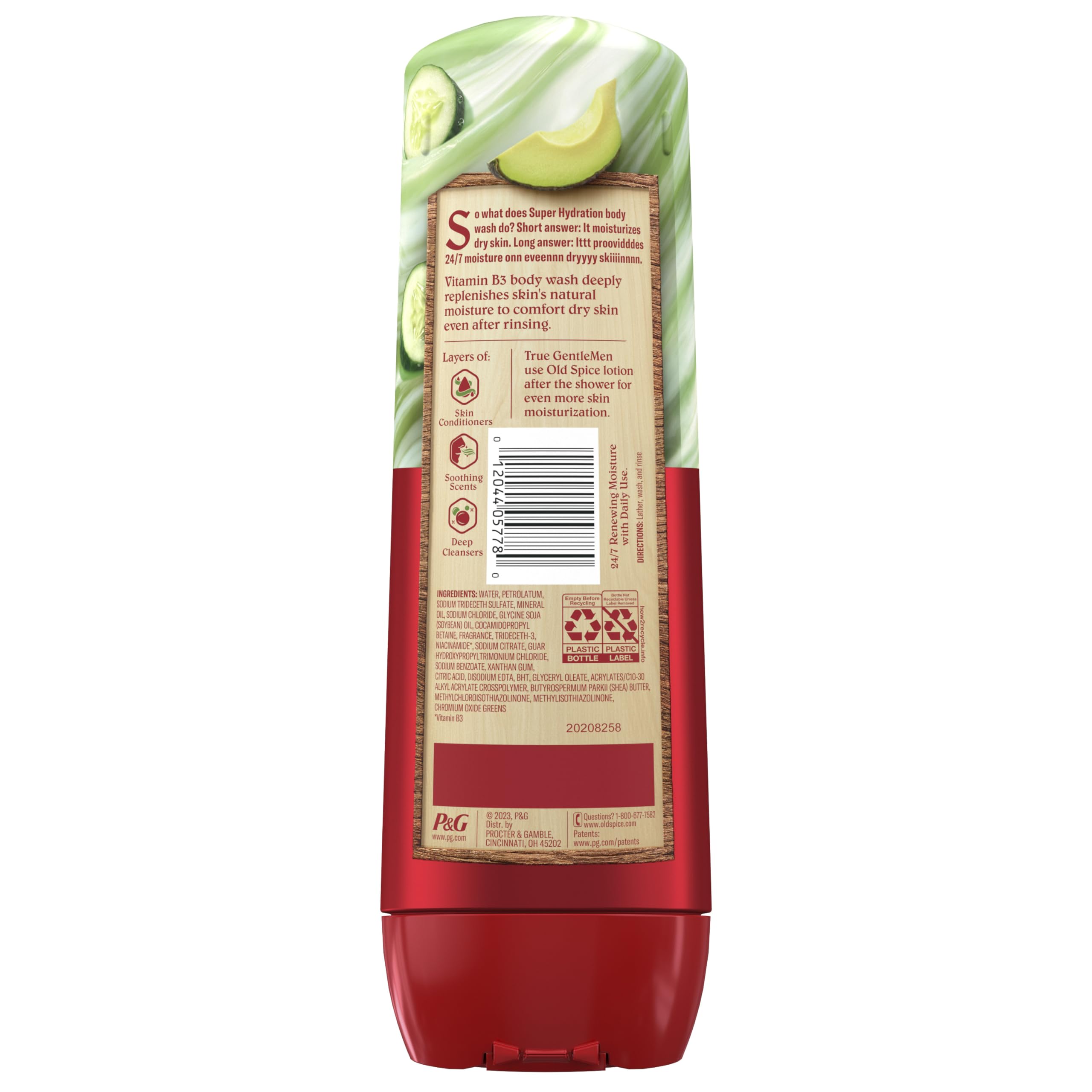 Old Spice envase ergonómico facilita la apertura y el control