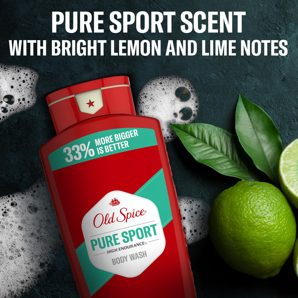 Old Spice etiqueta-3x-defensa, señal clara de protección para la piel.