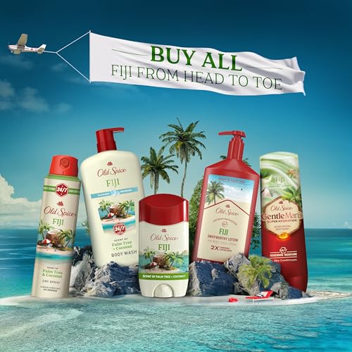 Product shot of Old Spice Fiji body wash bottle