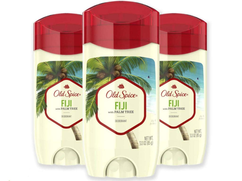 Old Spice Fiji deodorant bottle with island-fresh fragrance for daily wear.