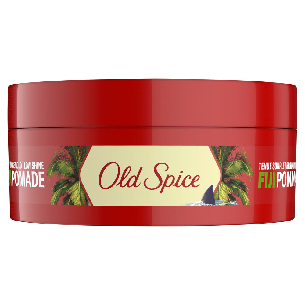 Old Spice Fiji Pomade para estilo natural en cabello húmedo o seco