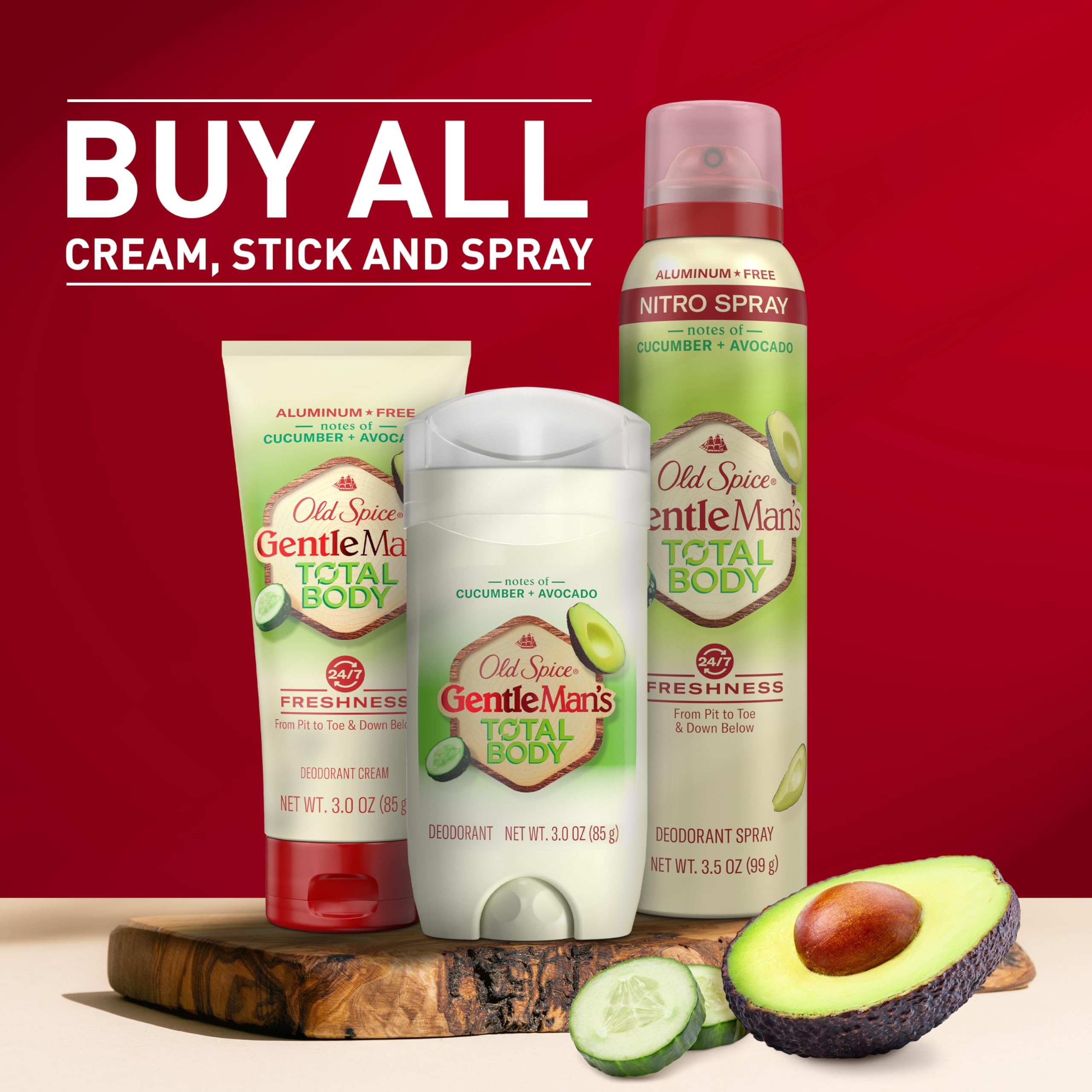 Fragancia fresca de pepino y aguacate que perdura.