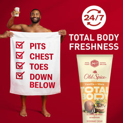 Old Spice fragancia vainilla y karité: aroma agradable y cuidado de la piel.