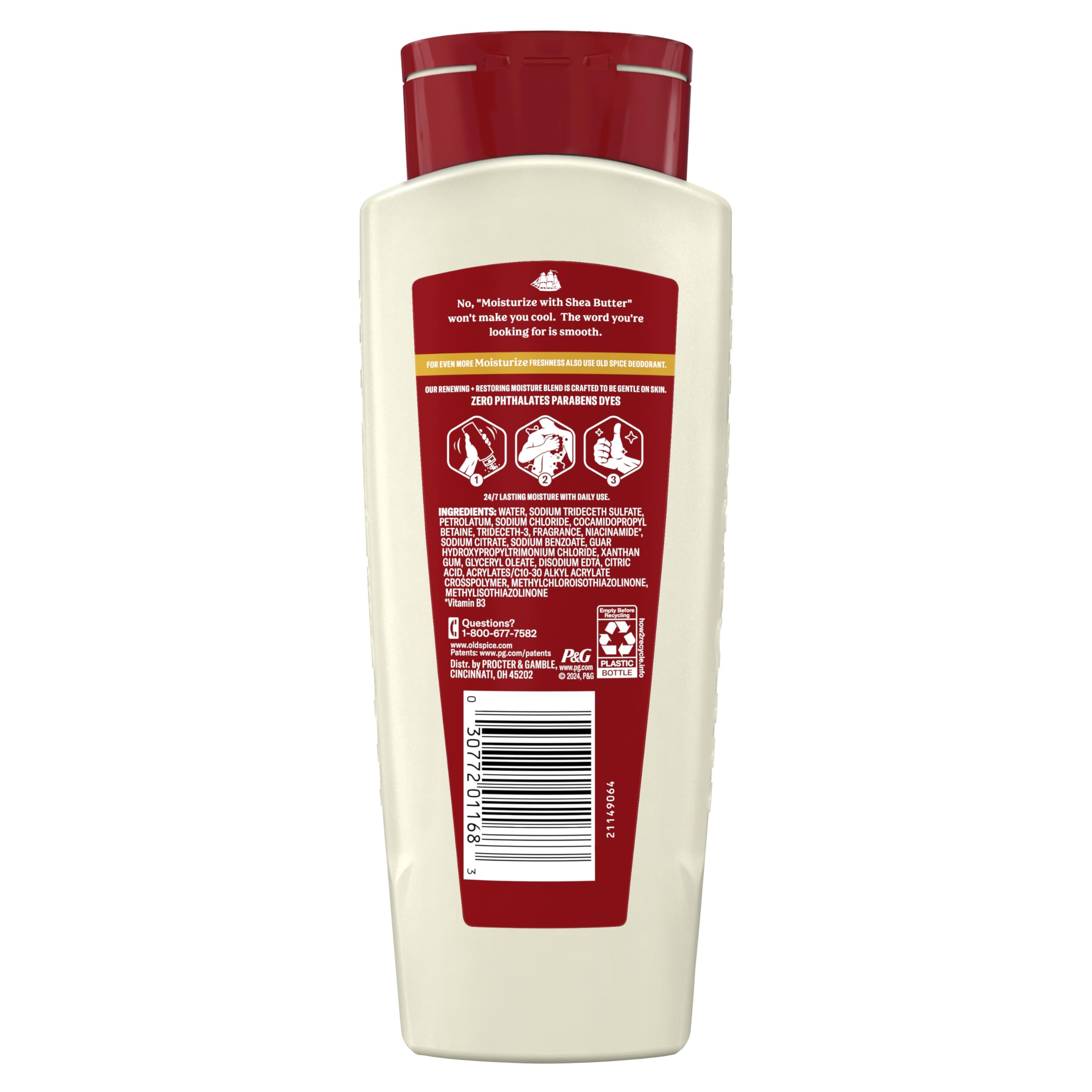 Berry, plum and amber notes hint at Old Spice fragrance profile
