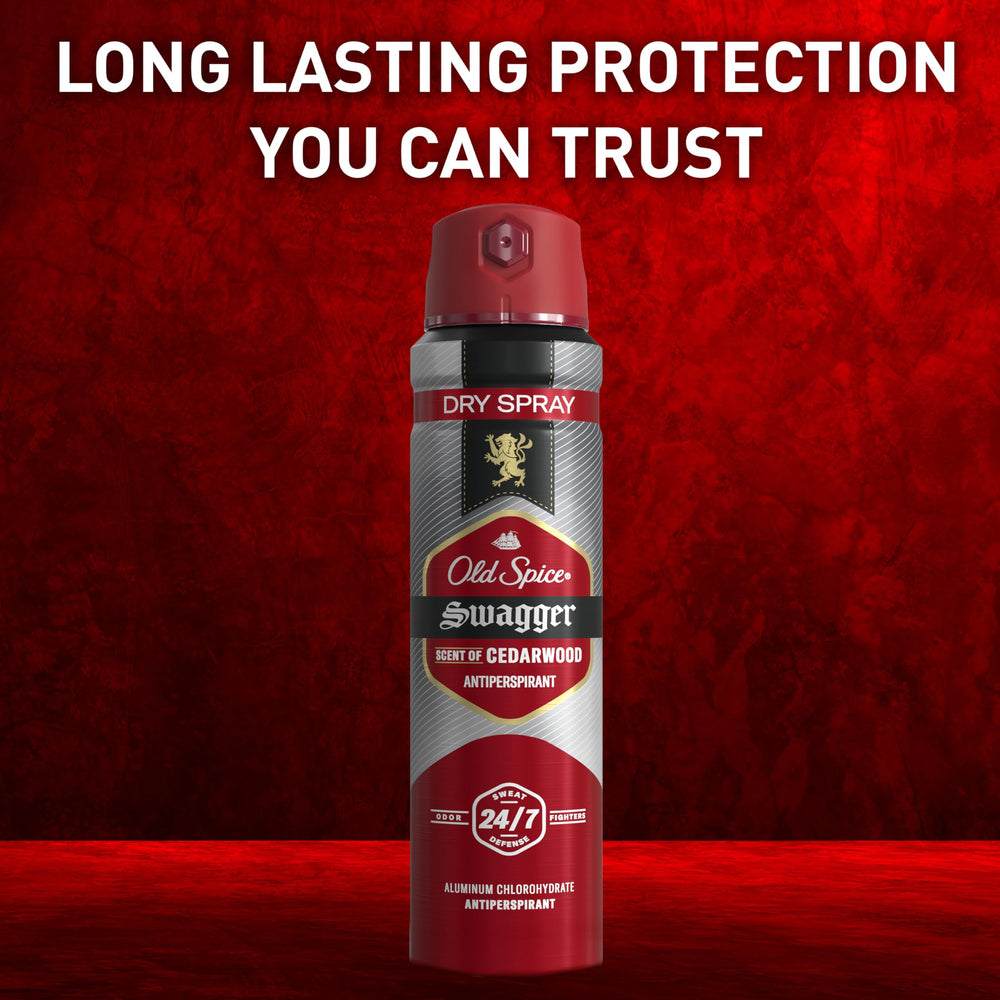 Frescura duradera de Old Spice, sensación fresca todo el día.