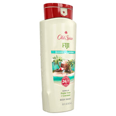 Old Spice Colección Más Fresca: vertido de la botella Fiji, espuma revitalizante para la ducha