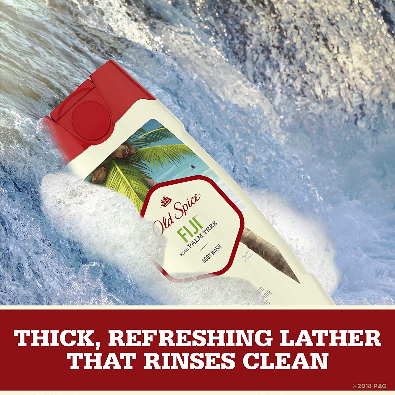Old Spice gel de ducha para hombres, limpieza de la piel y control del olor tras la ducha.