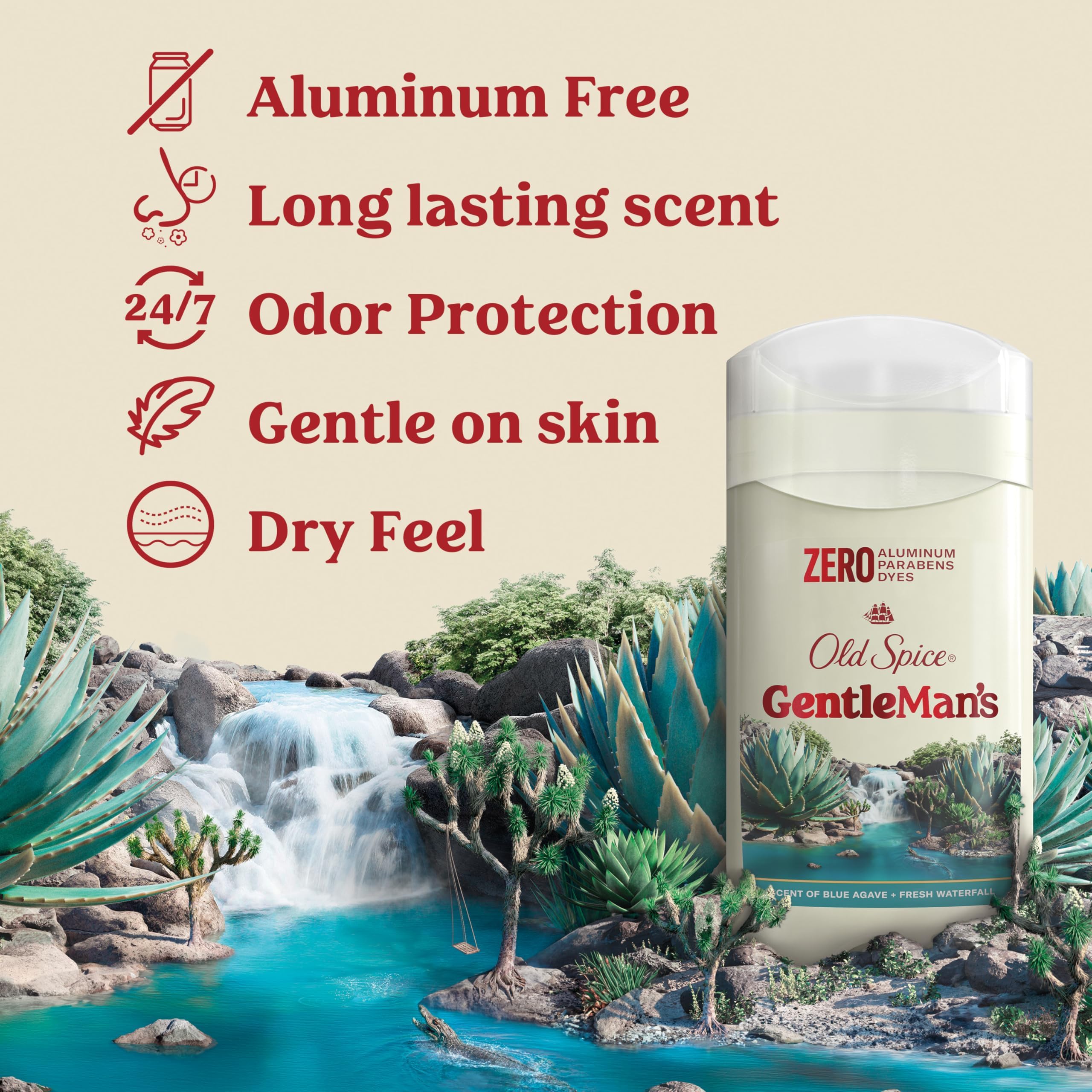 Pack de tres desodorantes Old Spice GentleMan's para frescura continua