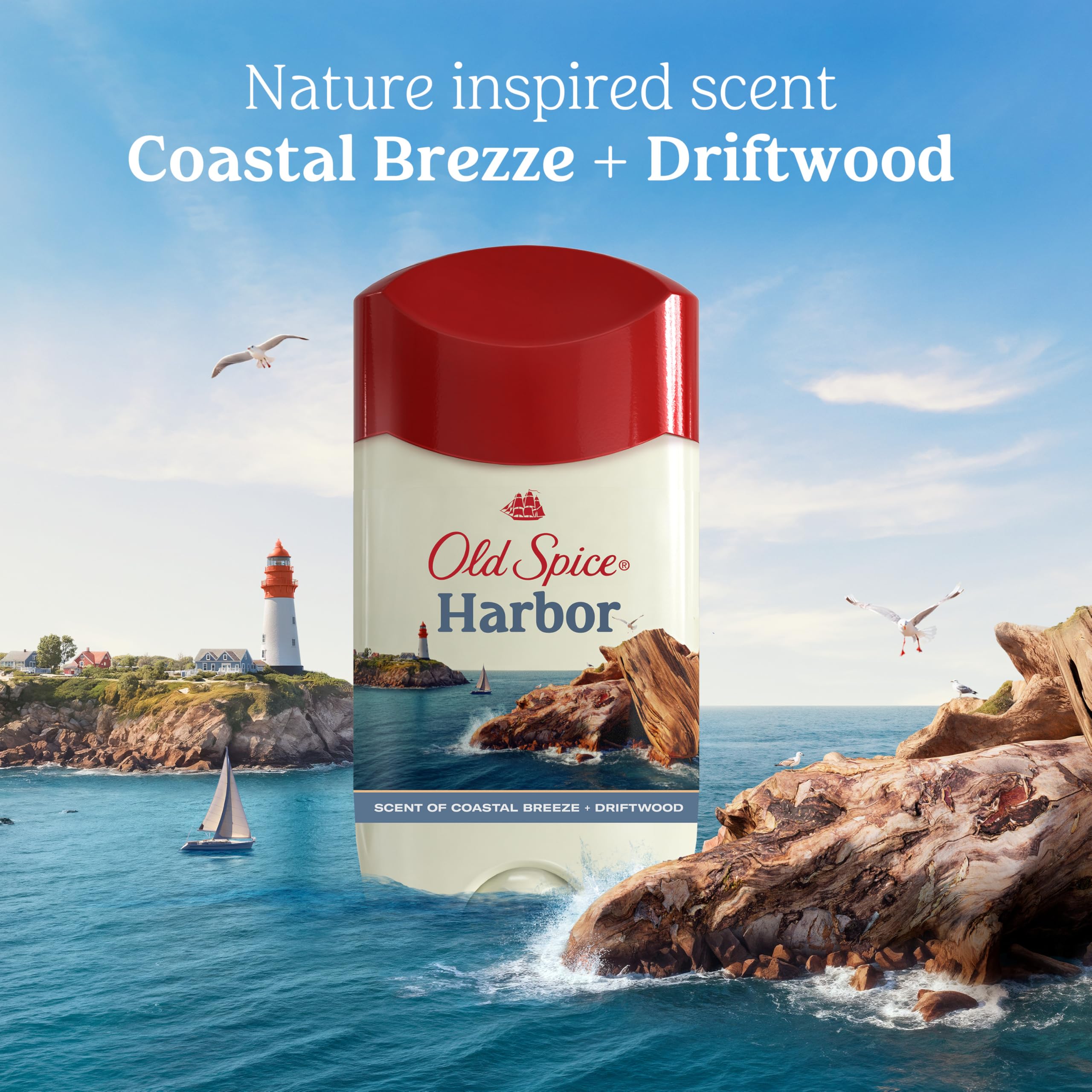 Old Spice Harbor Scent packaging open showing product inside.