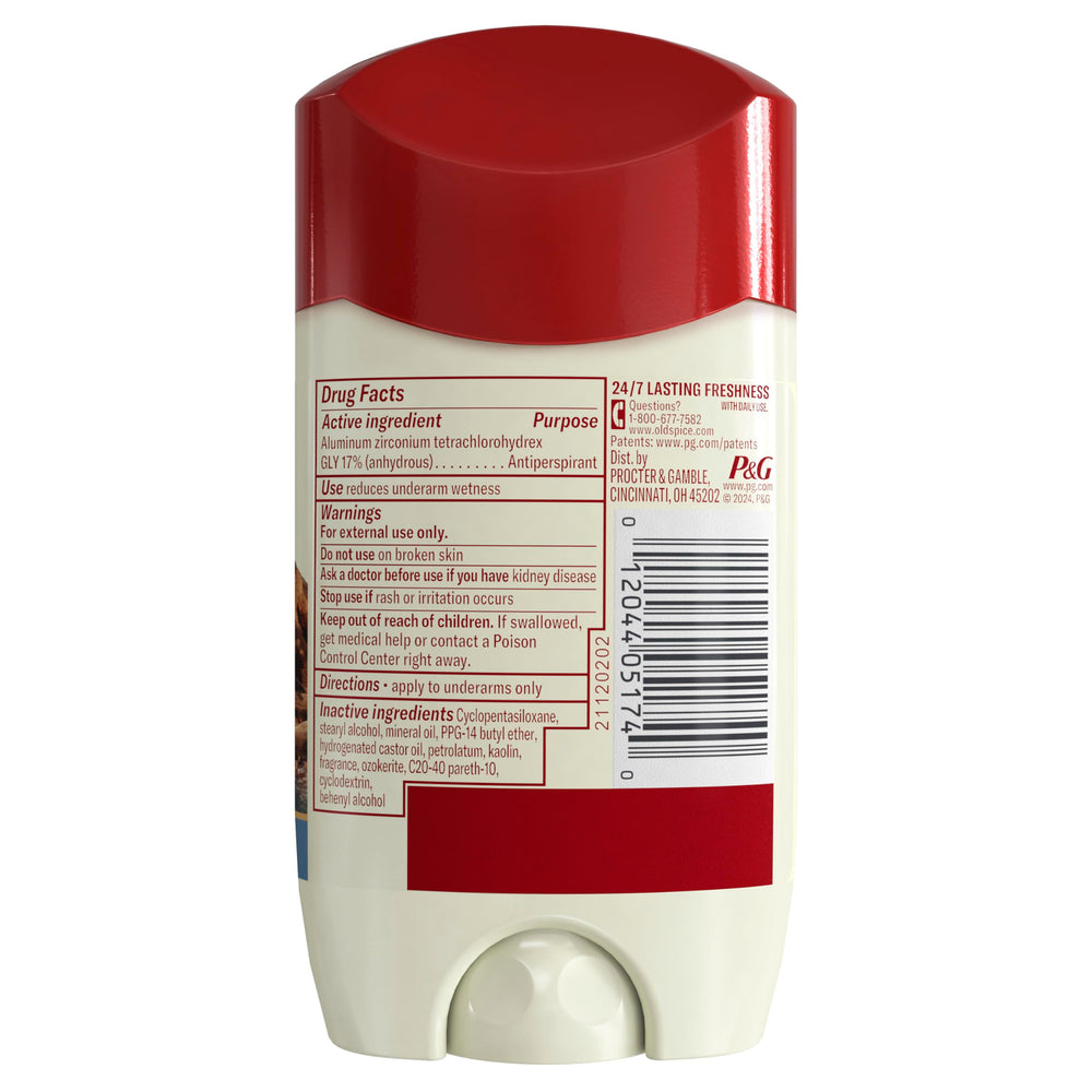 Old Spice Harbor Scent minimalist branding on label and cap.