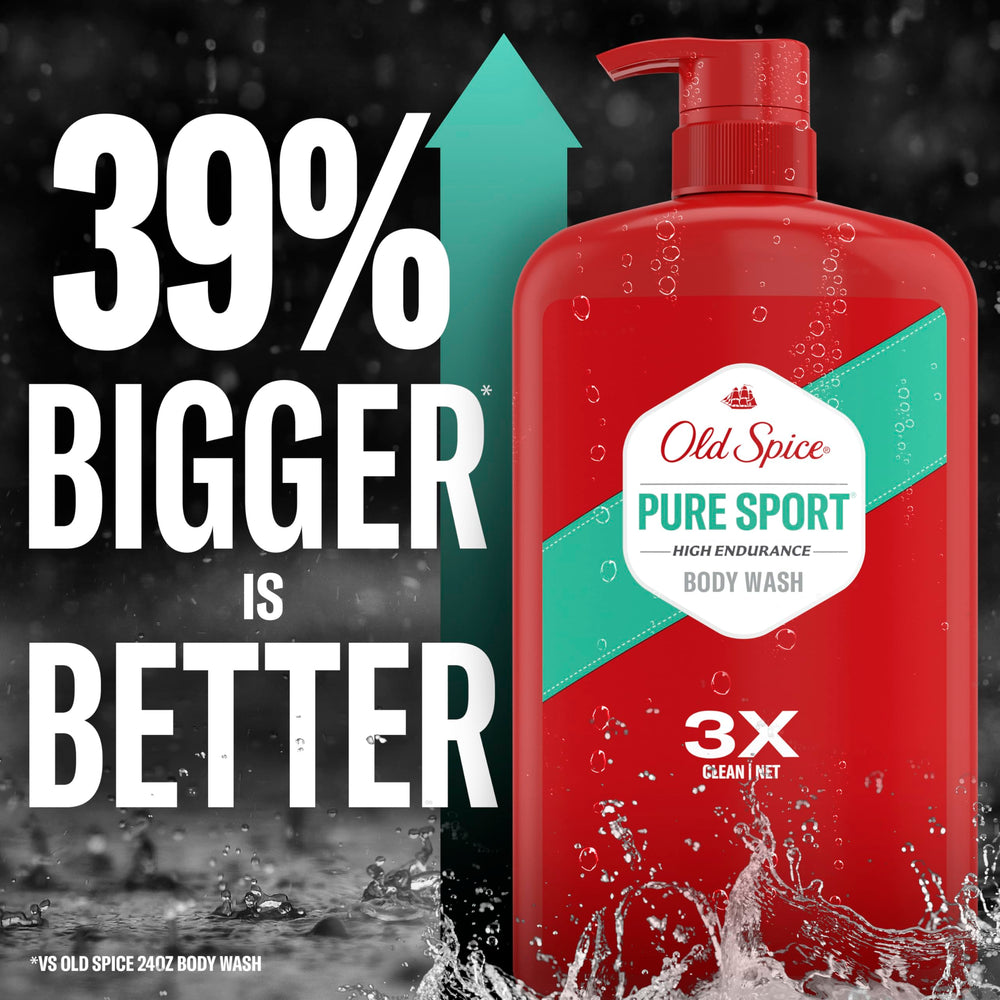 Old Spice High Endurance 24/7 shower freshness captured for daily confidence.