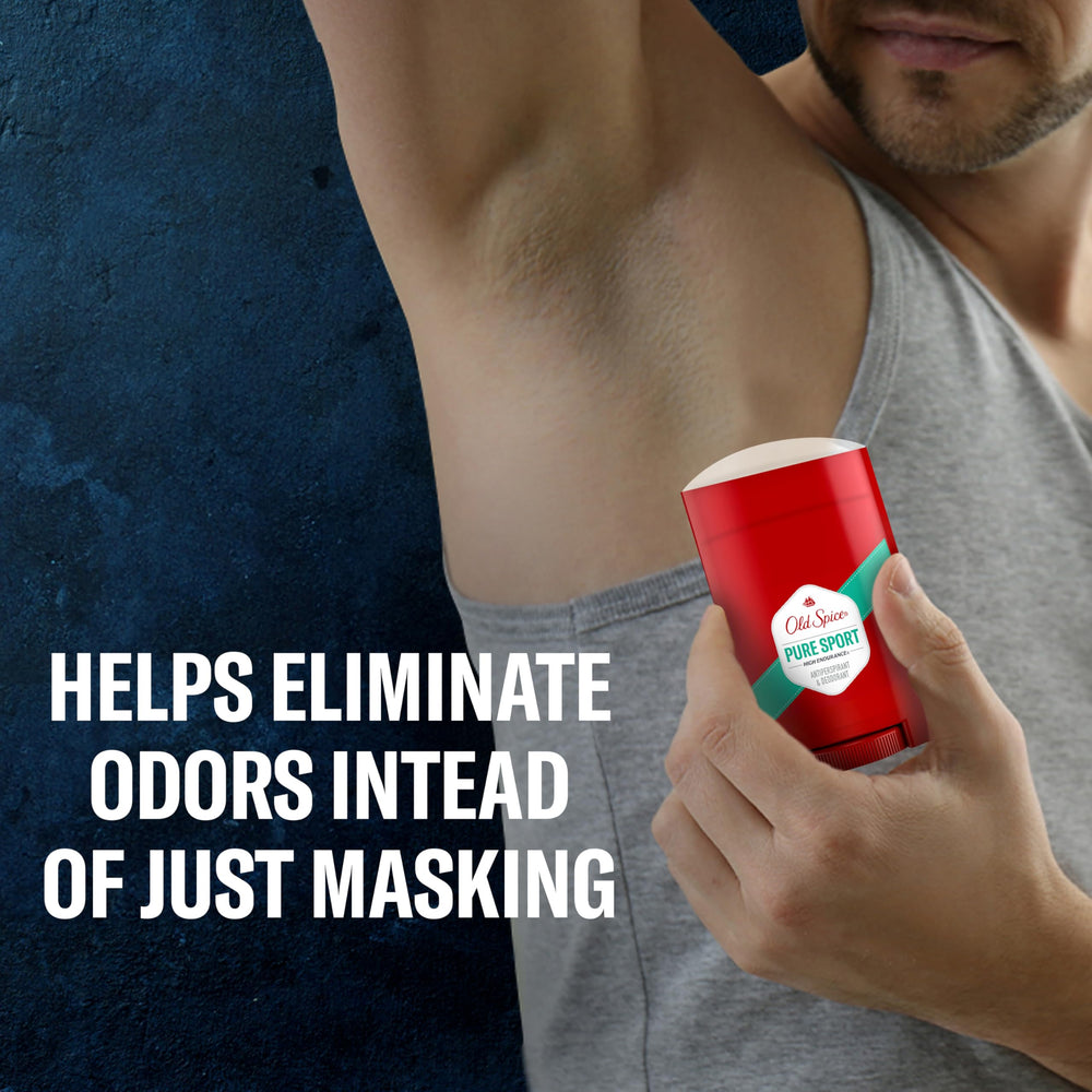 Anti-perspirant stick from Old Spice High Endurance ready for use.