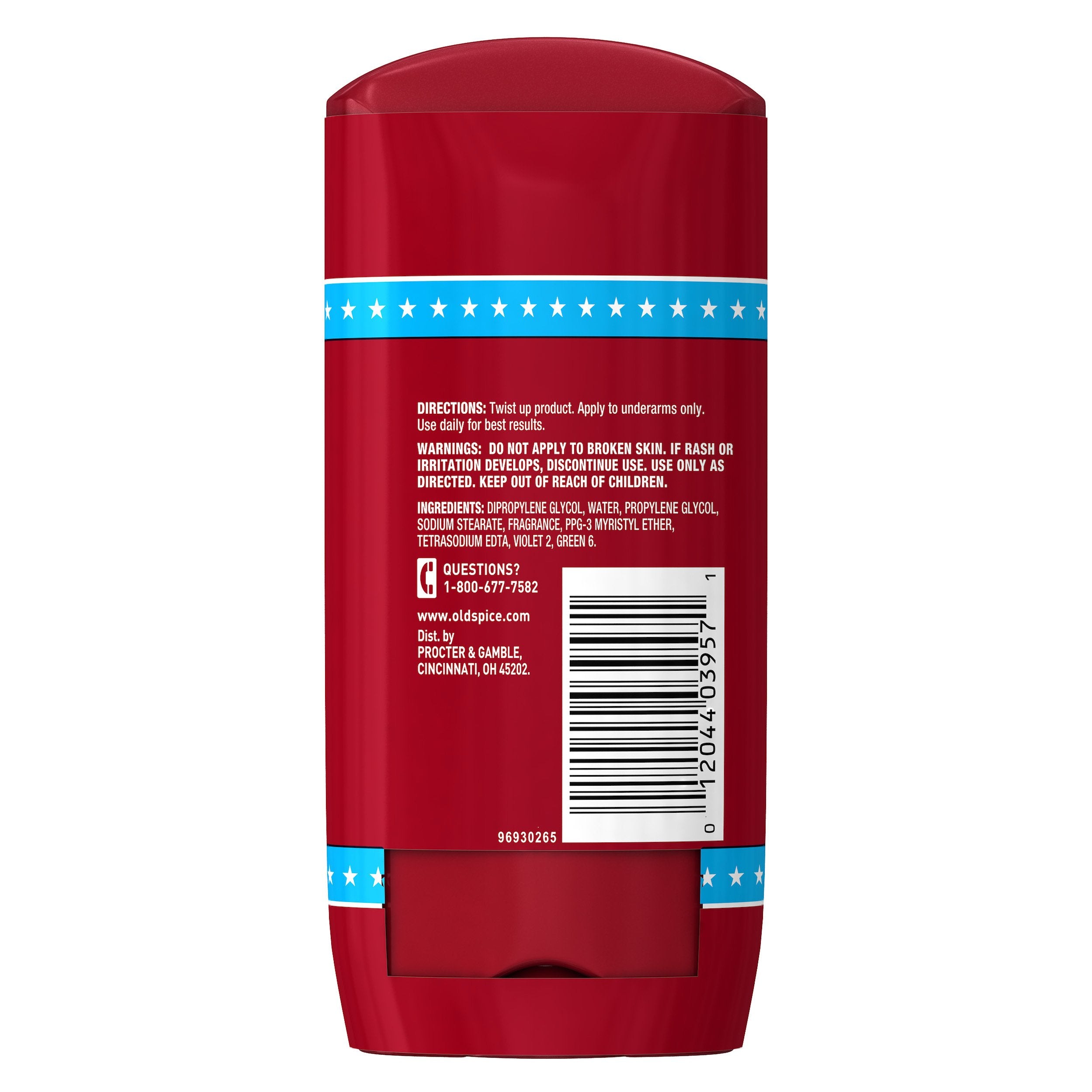 Old Spice High Endurance being applied in hand for daily use