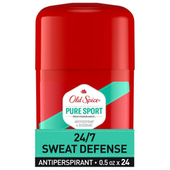 Old Spice High Endurance bottle applying invisible protection without white marks.