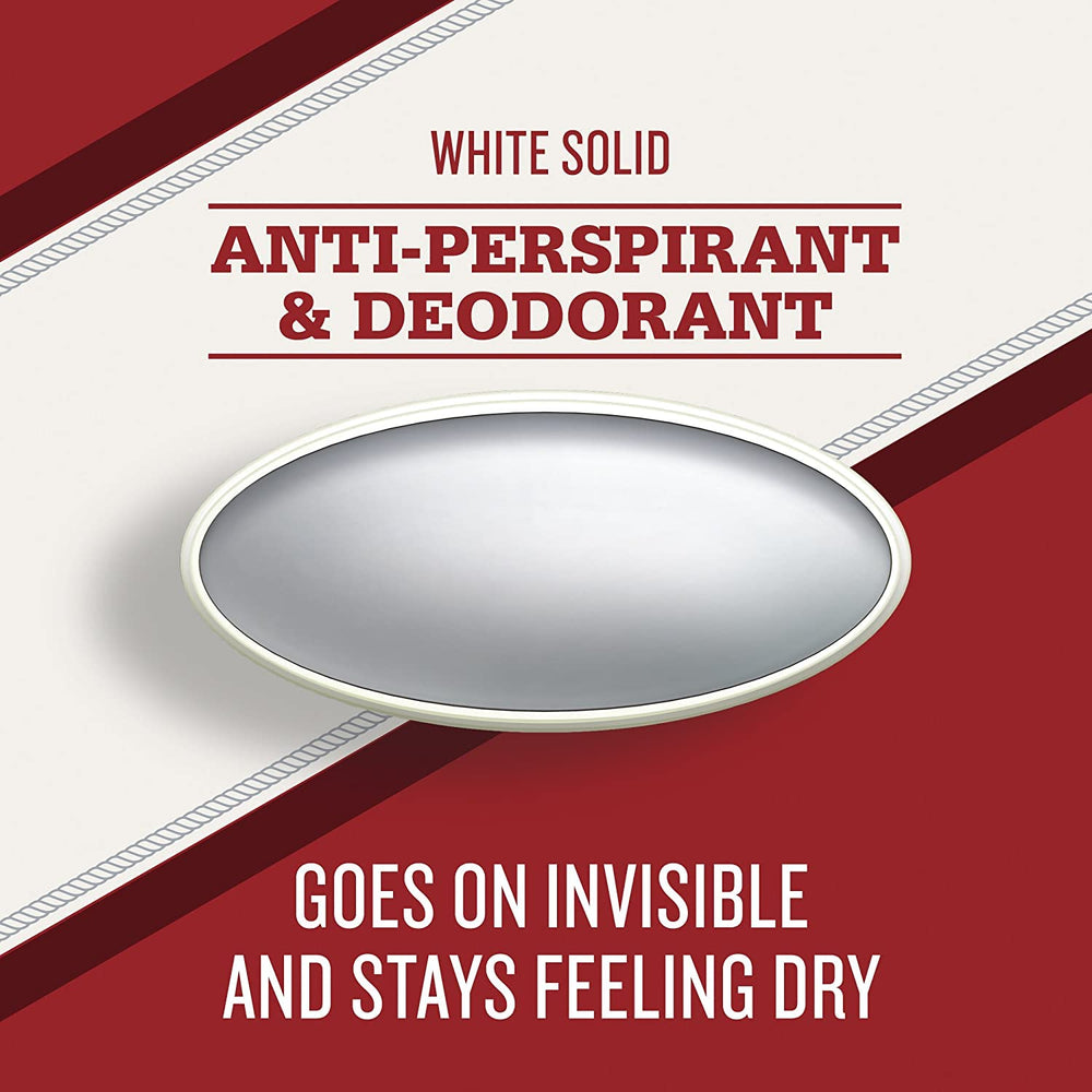 Old Spice High Endurance deodorant swatch on skin highlighting invisible, clear application.
