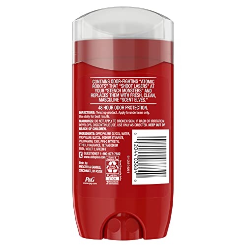 Old Spice High Endurance Fresh desodorante en barra, detalle de la etiqueta para identificar el aroma.