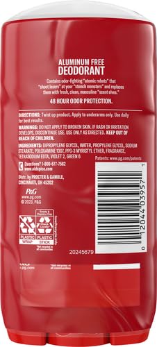 Old Spice High Endurance label close-up highlighting branding
