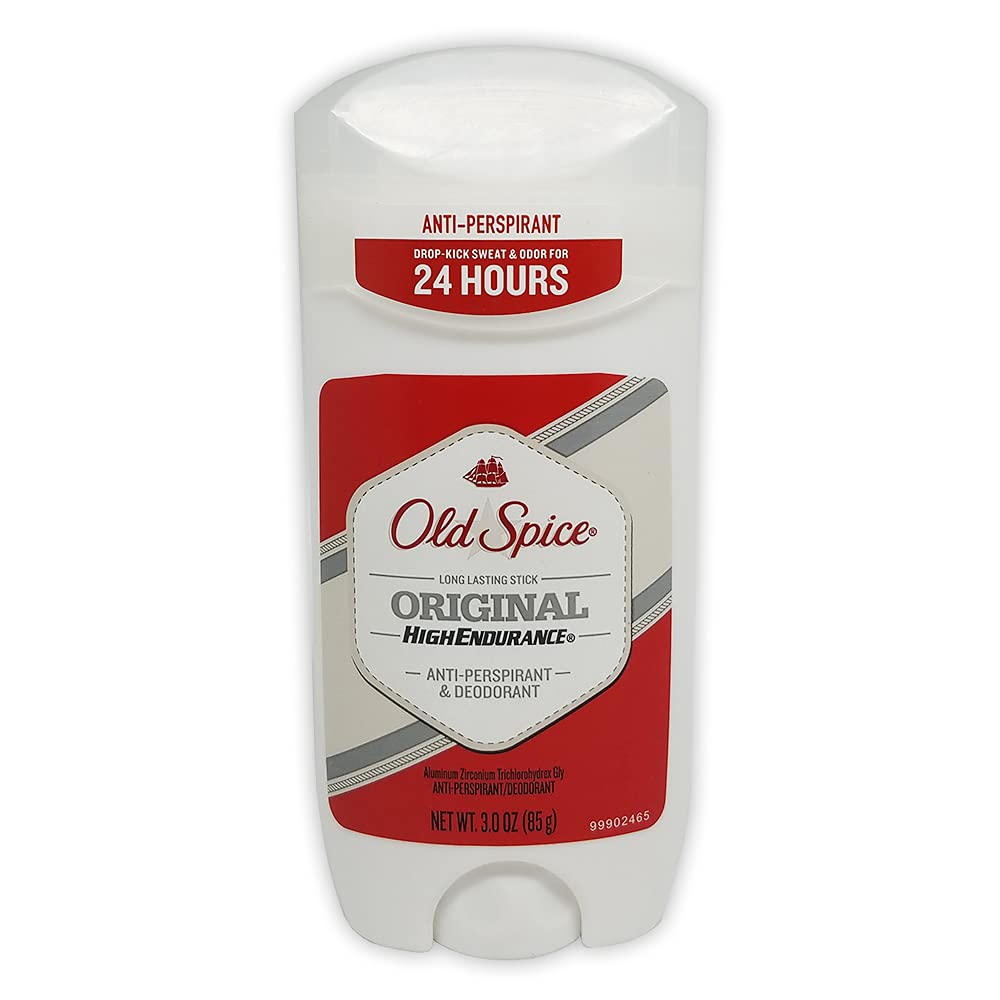Desodorante en barra Old Spice High Endurance Original, uso diario y fragancia fresca.
