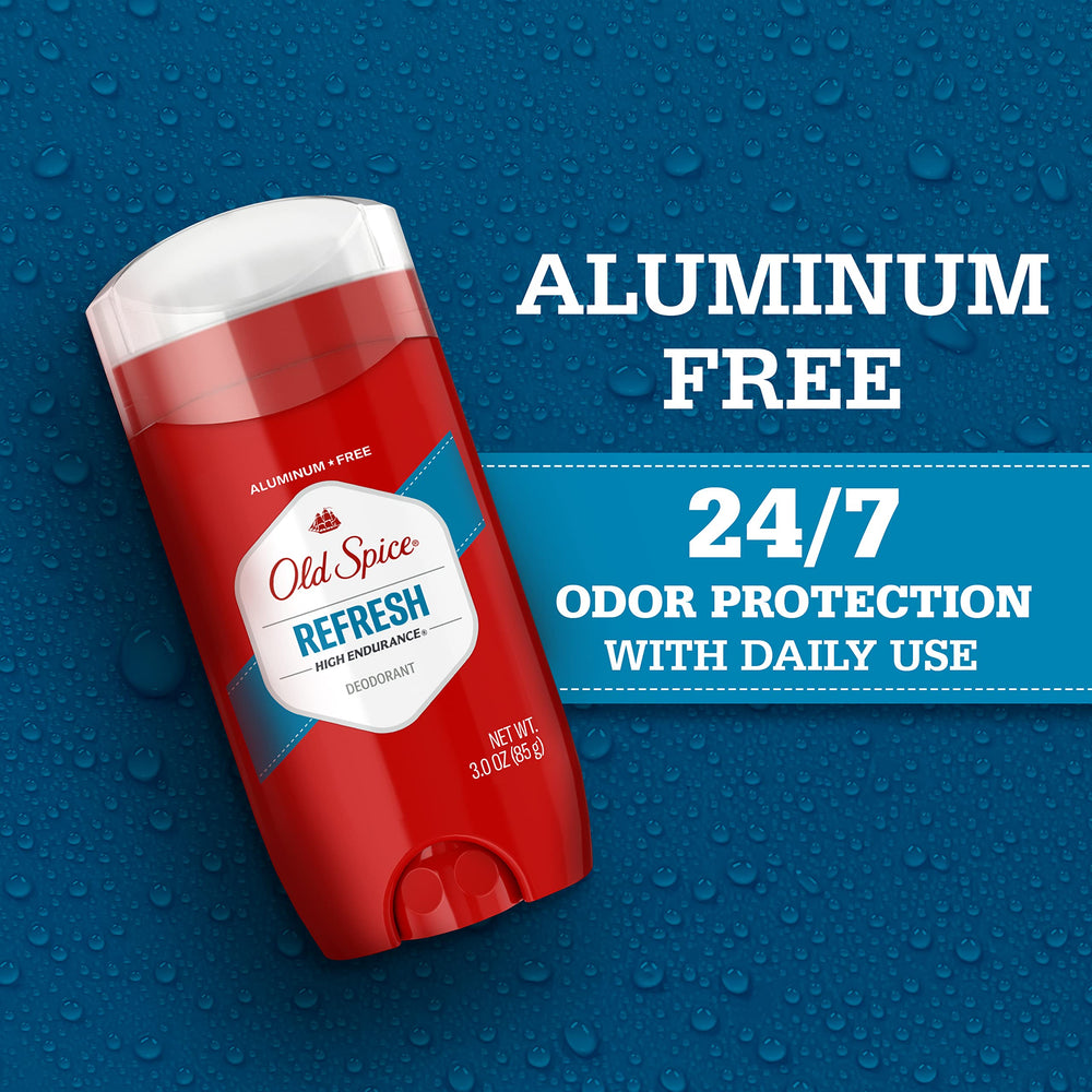 Fragancia fresca de Old Spice High Endurance Refresh con duración prolongada.