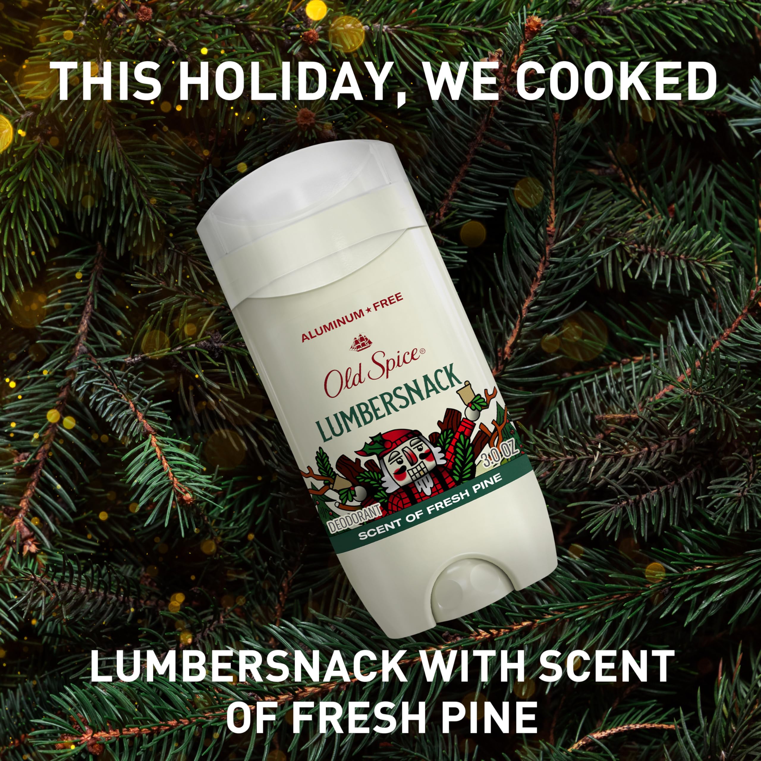 Old Spice Holidude Frosted Mint scent bottle for cool seasonal refresh.