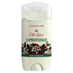 Old Spice Holidude LumberSnack deodorant with rugged freshness for all-day wear.