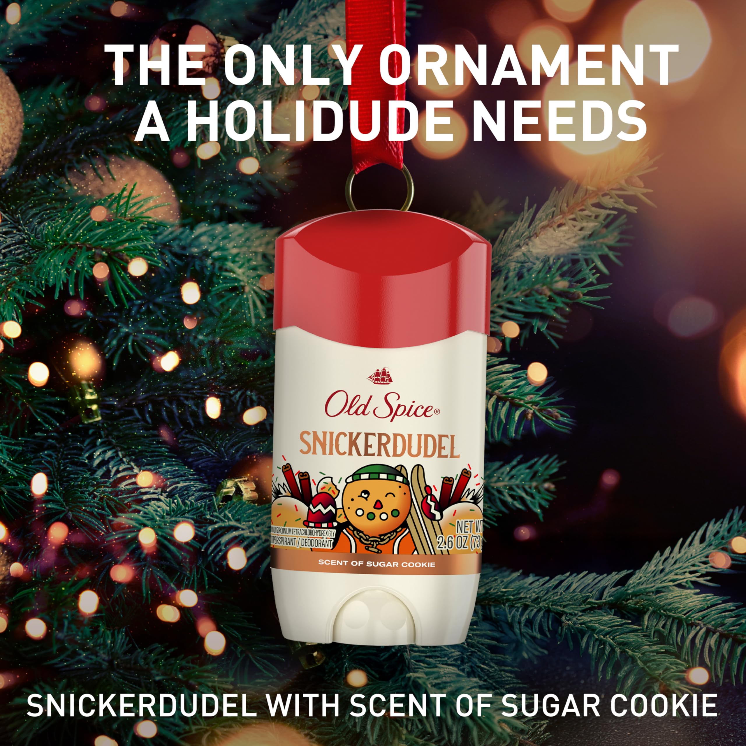 Old Spice Sugar Cookie gift box display suggests stocking stuffers.