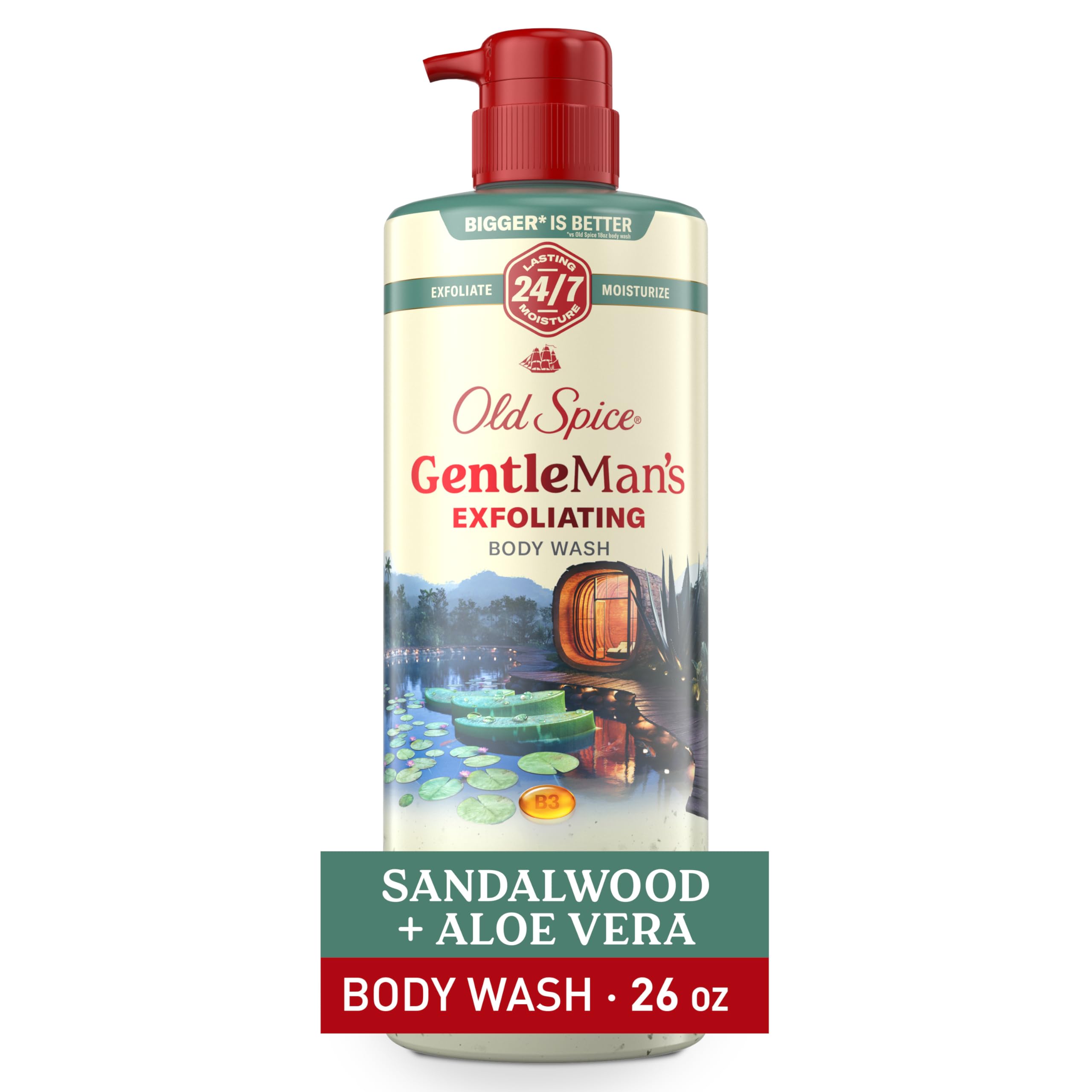 Old Spice exfoliante hidratante para ducha en botella deja piel suave
