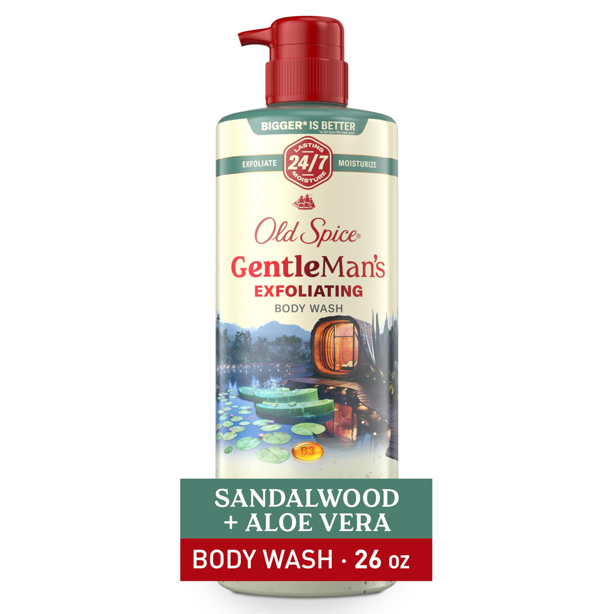 Old Spice exfoliante hidratante para ducha en botella deja piel suave
