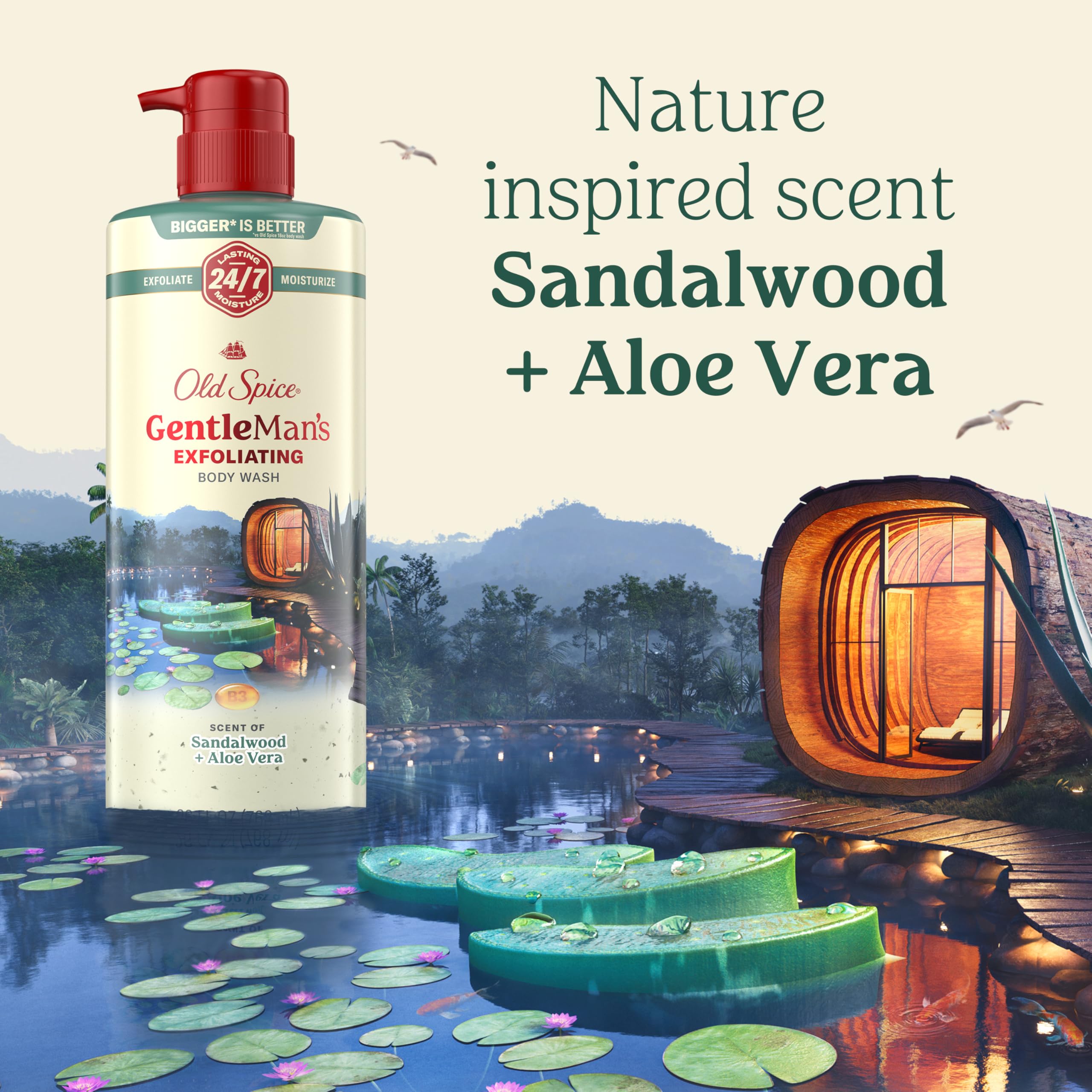 Old Spice limpieza cremosa deja sensación fresca tras el lavado