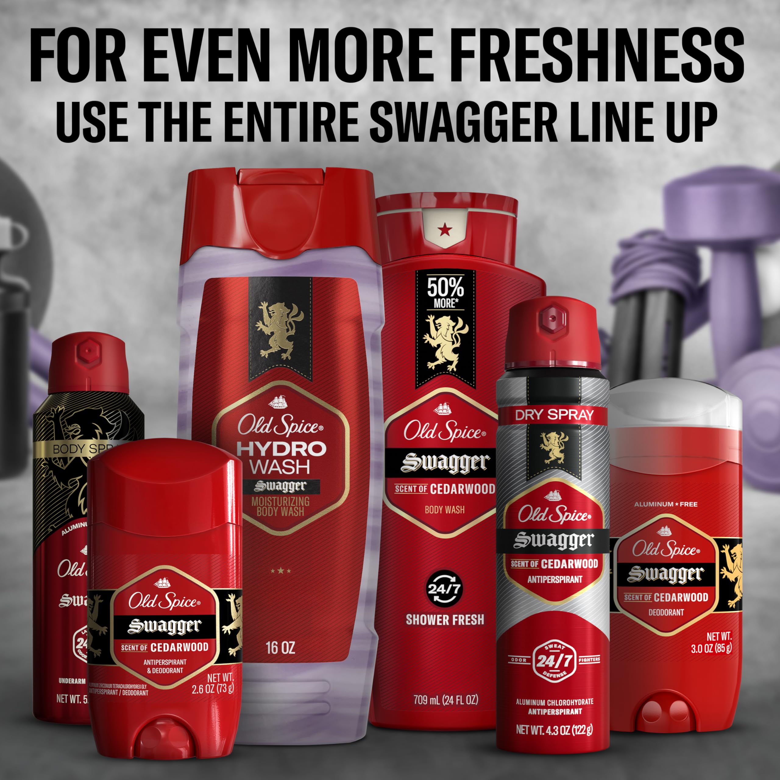 Old Spice Hydro Wash 24-7 fresh aroma for all-day wear