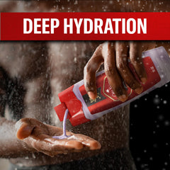 Old Spice Hydro Wash dirt removal action cleanses and hydrates skin