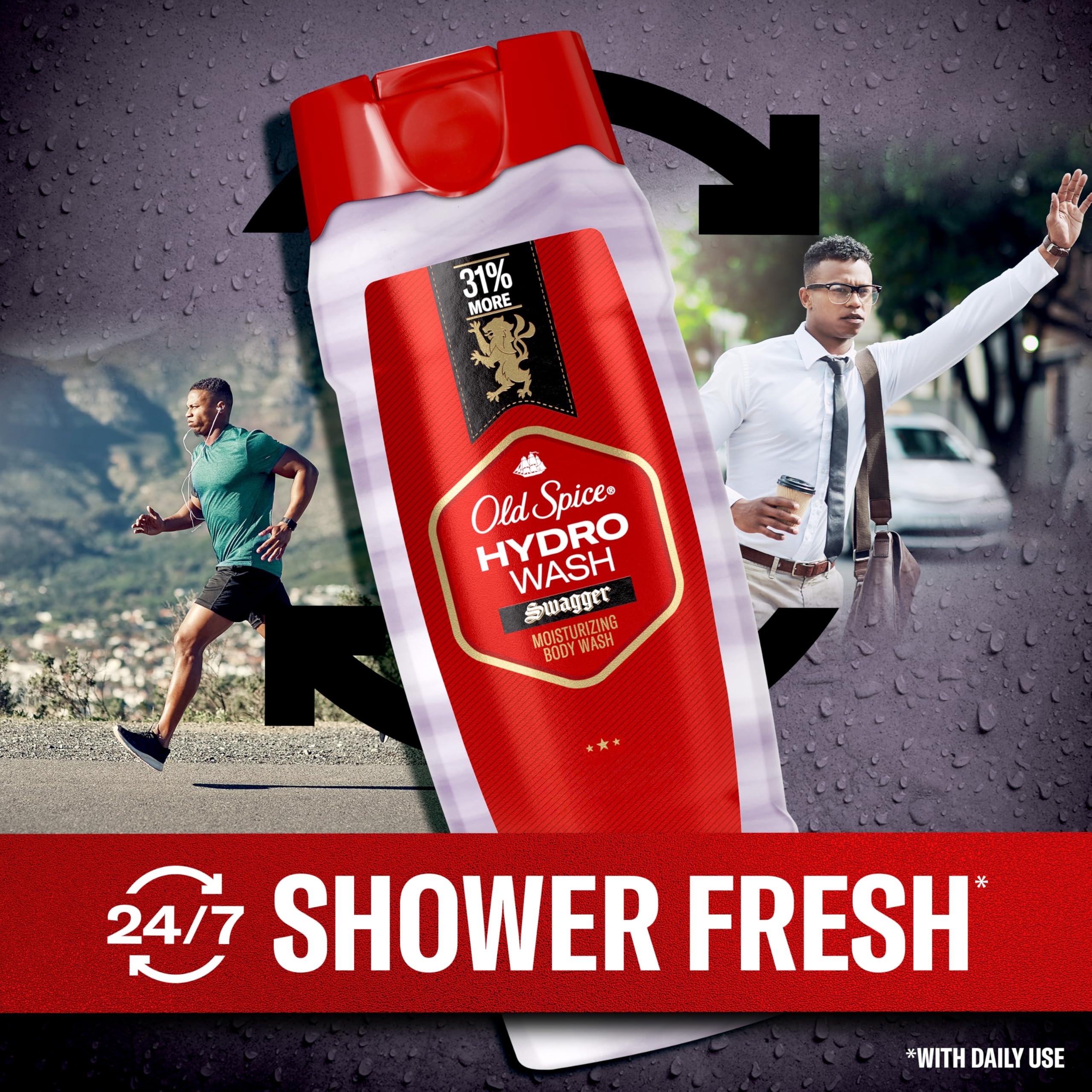 Ducha diaria con Old Spice Hydro Wash para una sensación fresca
