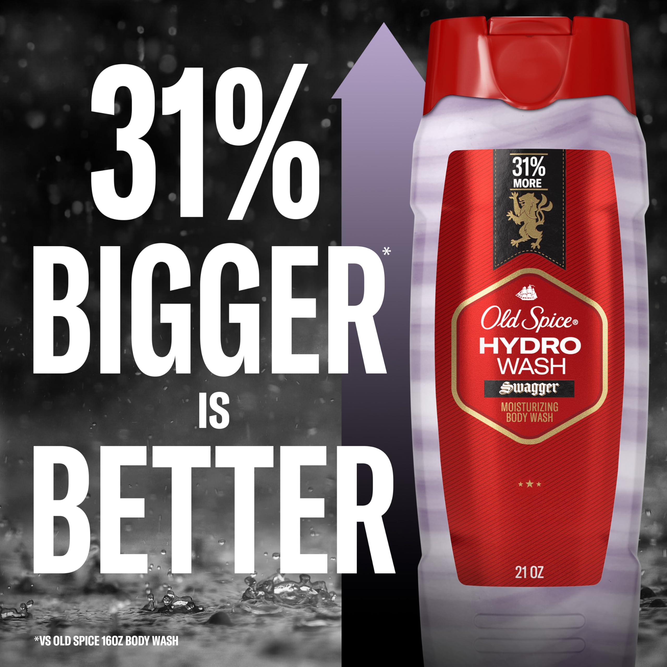 Textura cremosa de Old Spice Hydro Wash facilita el lavado