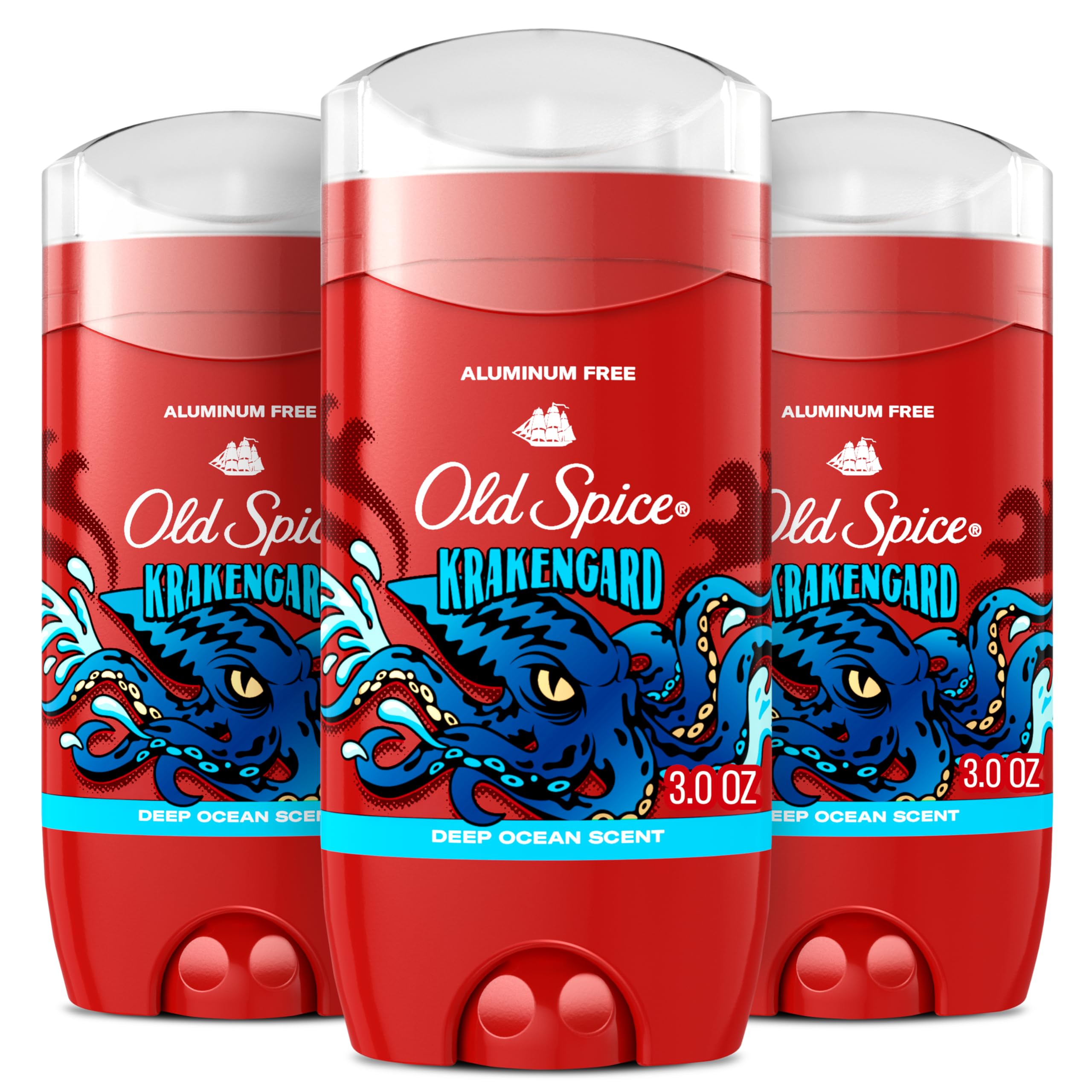 Old Spice Krakengard deodorant stick for daily odor protection.