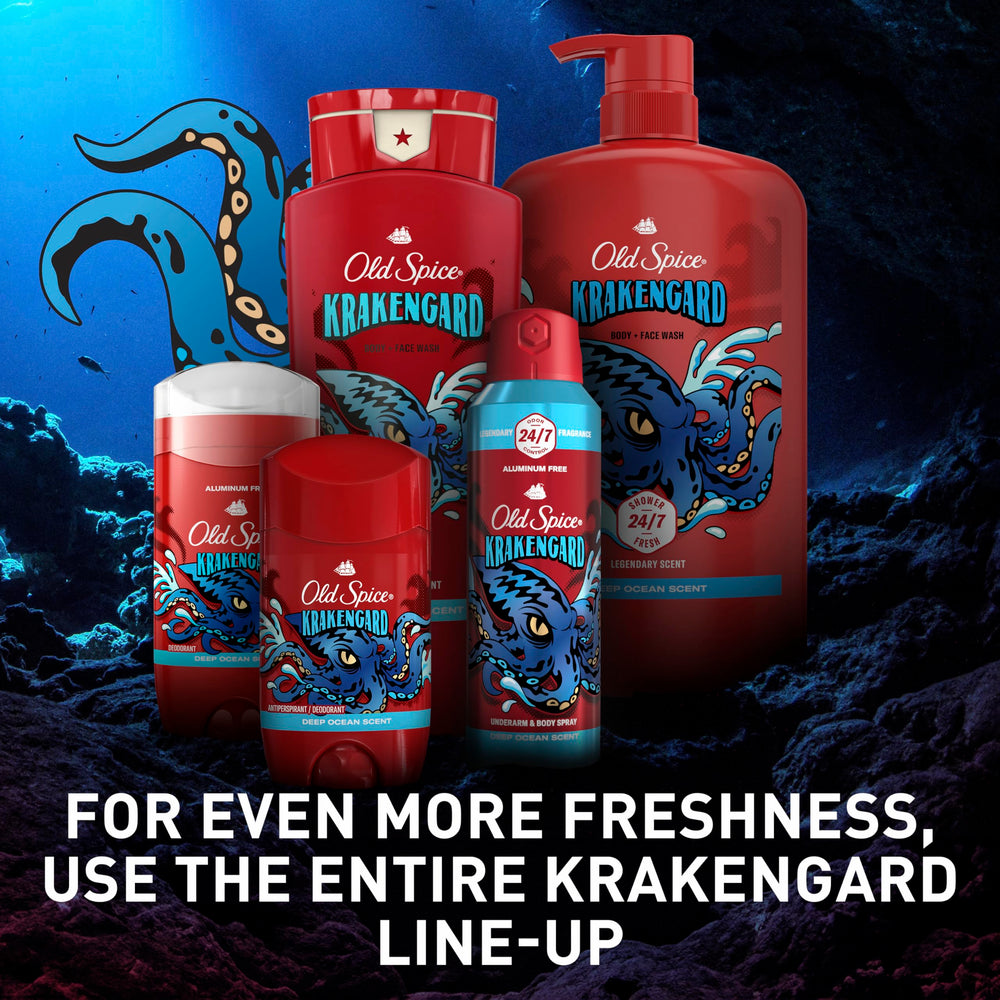 Krakengard long-lasting scent illustrated by packaging and branding.